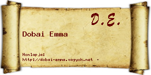 Dobai Emma névjegykártya